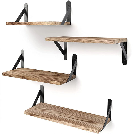 Wall Mounted Wood Shelf for Living Room, Bathroom, Bedroom, Kitchen, Home Decor